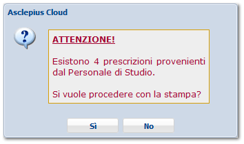 Richieste effettuate dal Personale di Studio